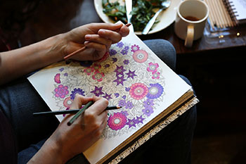 Adult coloring (photo courtesy Washington Post).