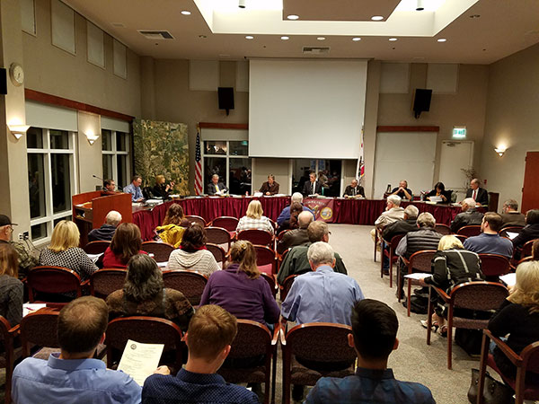 A full house for the final City Council meeting of 2016.