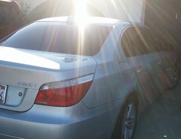 The car that was reported stolen. Image courtesy Jose Diego Contreras.