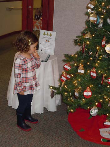 One young community member making her choice.