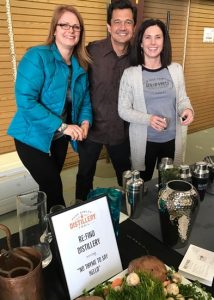 Alex and Monica Villicana with sister Emily of Re-Find Distillery