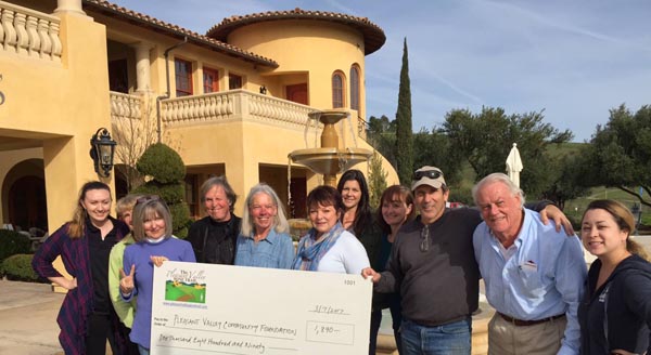 wine trail donates