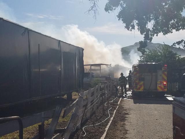 fire on south river road