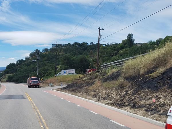Fires on Vine Street in Paso Robles