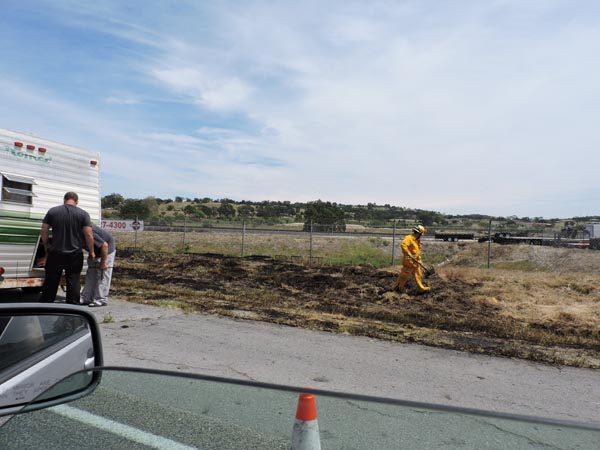 brush fire highway 101