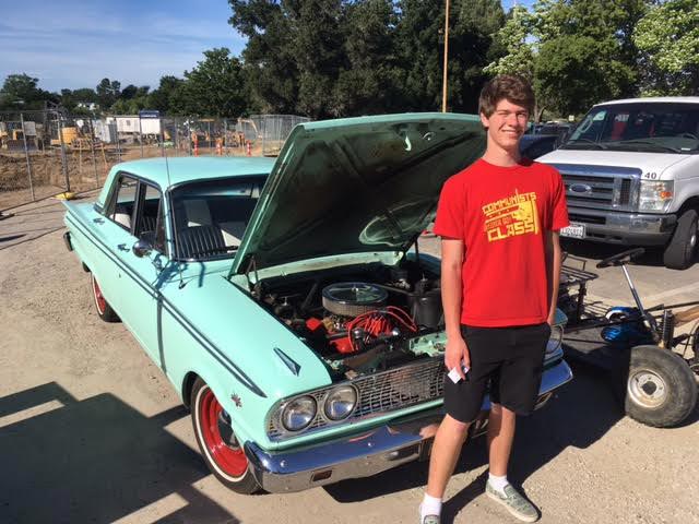 Burke Gehrung and his 1963 Ford Fairlane.