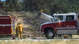 Fire off Buena Vista