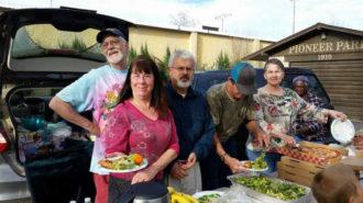 Brother Michael Phillips, Father Bede House of Prayer, Paso Robles Casserole Club, Paso Robles Downtown City Park