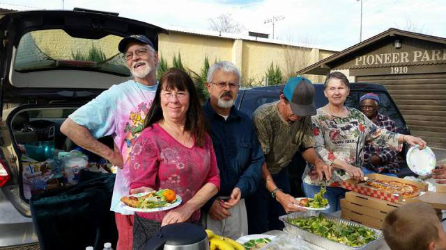 Brother Michael Phillips, Father Bede House of Prayer, Paso Robles Casserole Club, Paso Robles Downtown City Park