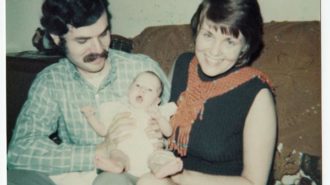 Josh Tobin with his first wife Lois Hurt and daughter Beth in 1975.