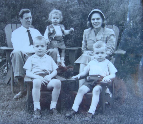 The Thomas Stroh Tobin family: Thomas, Chuck, Midge, Marguarite, and Josh.