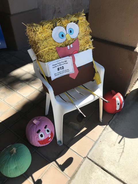 downtown paso robles, scarecrows
