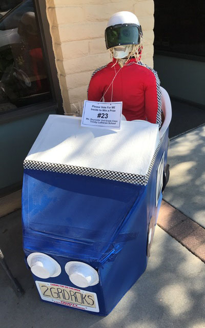 downtown paso robles, scarecrows