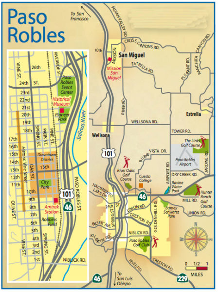 map of paso robles