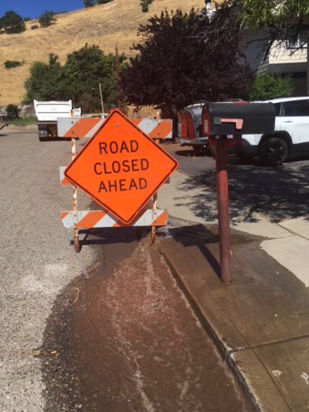 ruptured water main paso robles