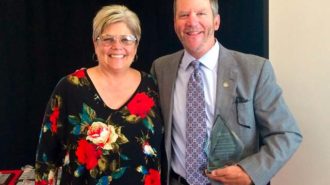 Deputy District Attorney Stephen Wagner with MADD Victim Services Specialist Carla Pearson