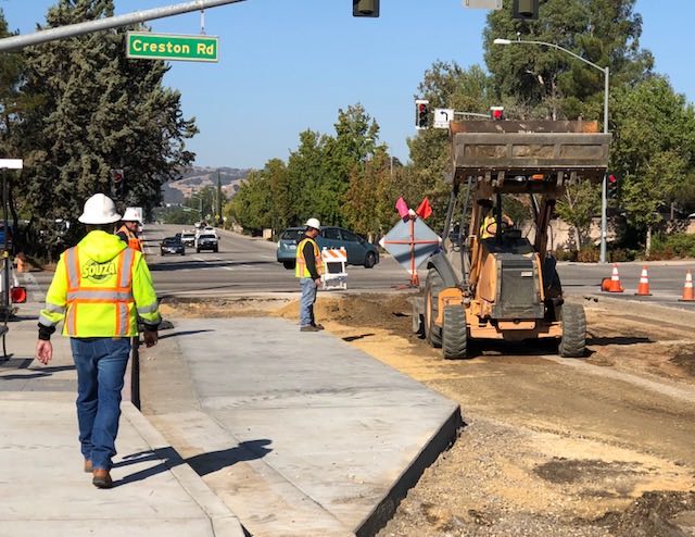 Sherwood road repaving project paso robles