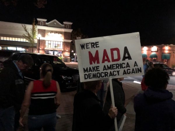 trump protest paso robles