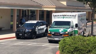 Paso Robles Emergency Services respond to Daniel Lewis Friday morning