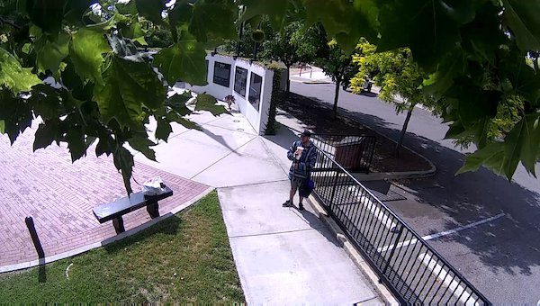 Police searching for man who they say stole from Faces of Freedom memorial