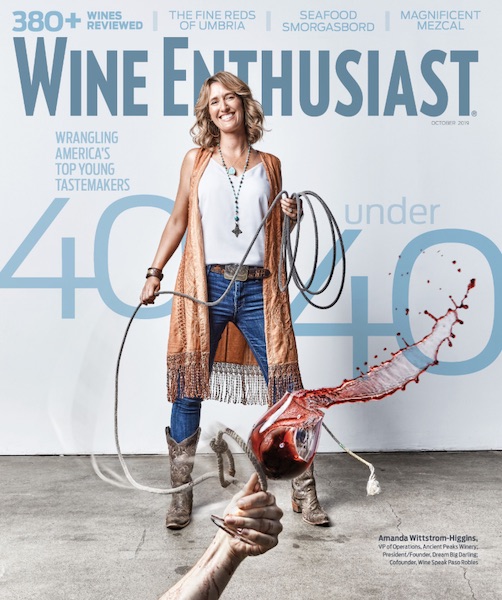 Amanda Wittstrom-Higgins of Ancient Peaks named in Wine Enthusiasts' 'Top 40 Under 40 Tastemakers'