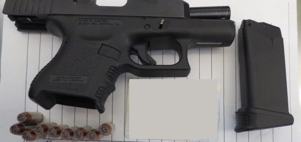 loaded gun SLO airport