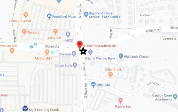 map location of accident