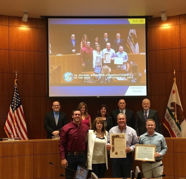 On Sept. 10, the San Luis Obispo County Board of Supervisors recognized Bonnheim for his distinguished contribution to natural resources conservation.