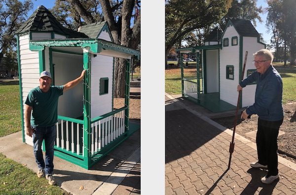 New Santa's house installed in downtown park