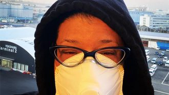 Sarah Arana under quarantine on the Diamond Princess