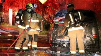 cambria vehicle fire