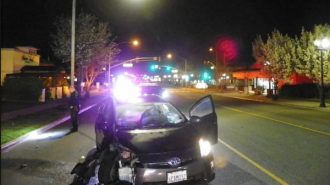 Driver strikes power pole, is arrested for DUI