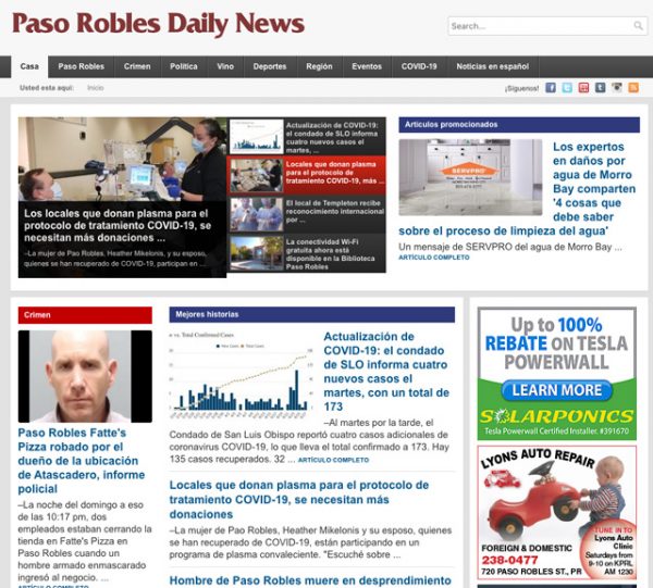 noticias de paso robles en espanol