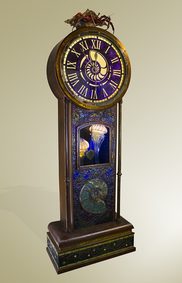 Paso Robles artist Dale Evers latest creation, “Not Your Grandfather’s Clock“.