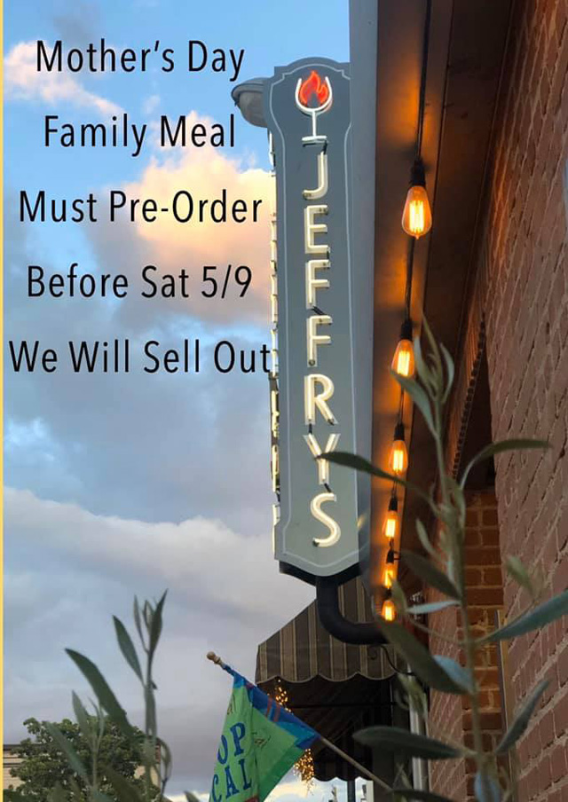 Jeffry's BBQ Mother's Day special