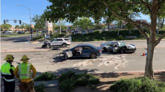Man arrested for felony hit and run, DUI after colliding with two vehicles