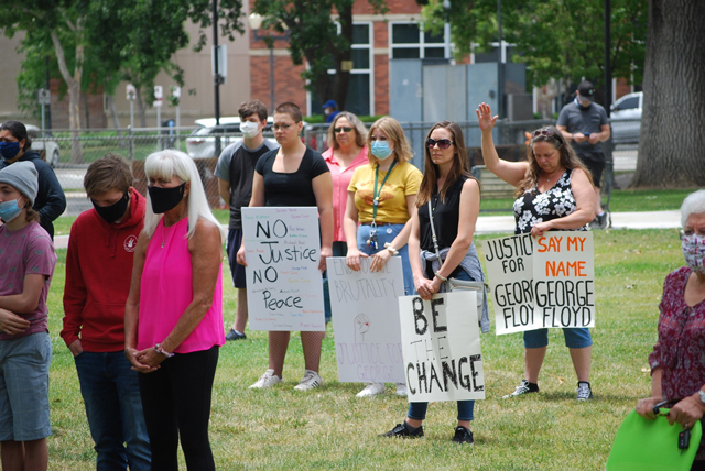 George Floyd protest paso robles