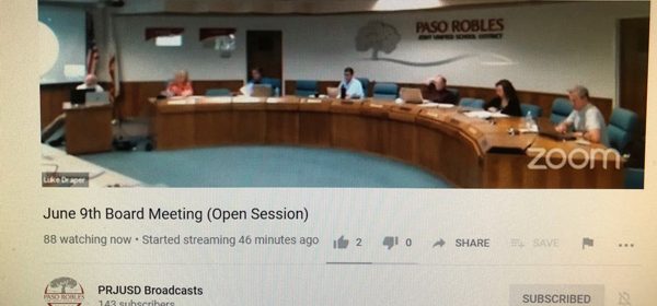 PRJUSD School Board meeting