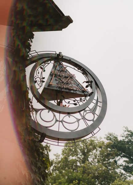 new sign at Alchemists Garden