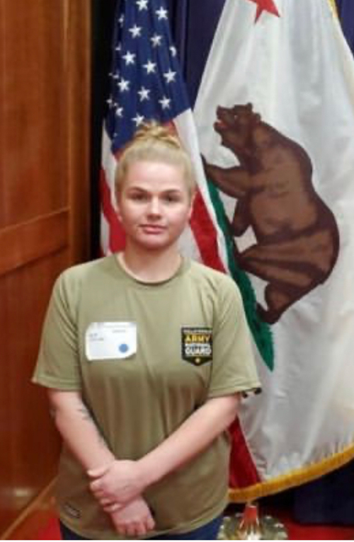 Sarah Weir is heading to basic training.