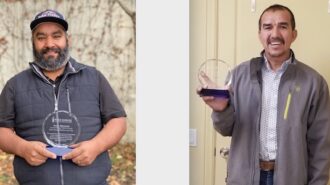 Aron Nevarez, Refugio Garcia vineyard workers