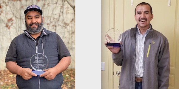 Aron Nevarez, Refugio Garcia vineyard workers