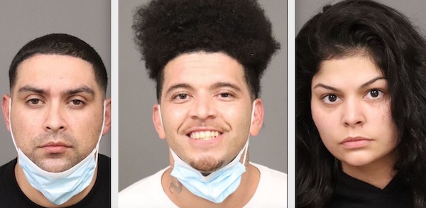 Three arrested for vehicle burglaries, parole violations