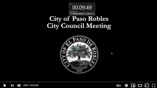 paso robles city council meeeting