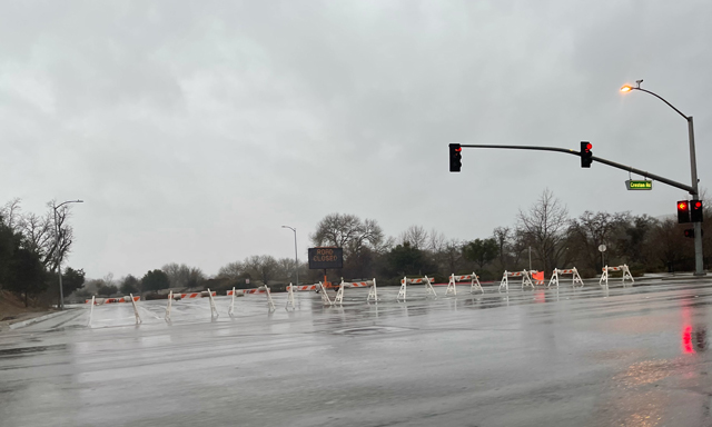 River Road is closed at the 13th Street intersection