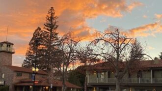 Sunday night's sunset over Paso Robles.