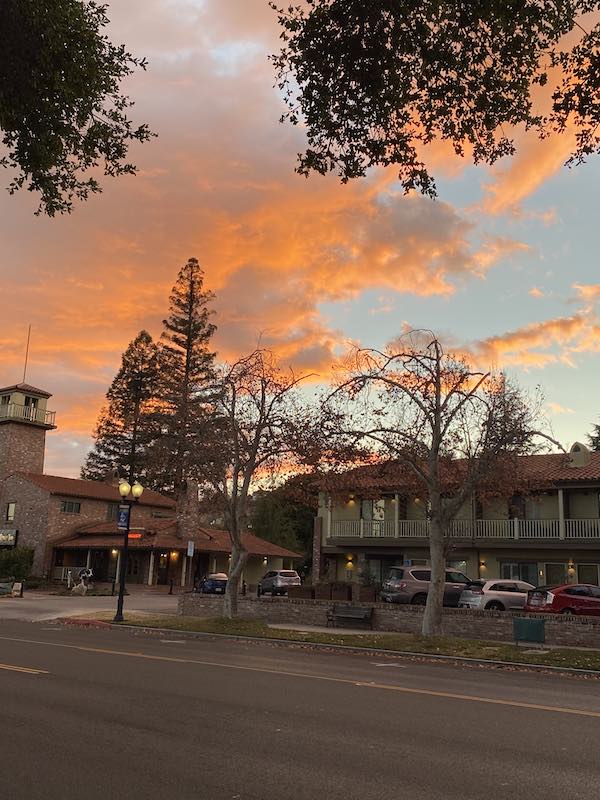Sunday night's sunset over Paso Robles.