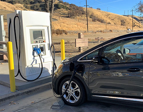 EV fast chargers in central valley