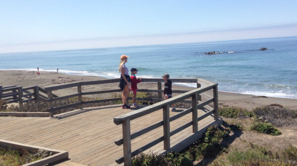 A section of the Moonstone Beach Boardwalk.