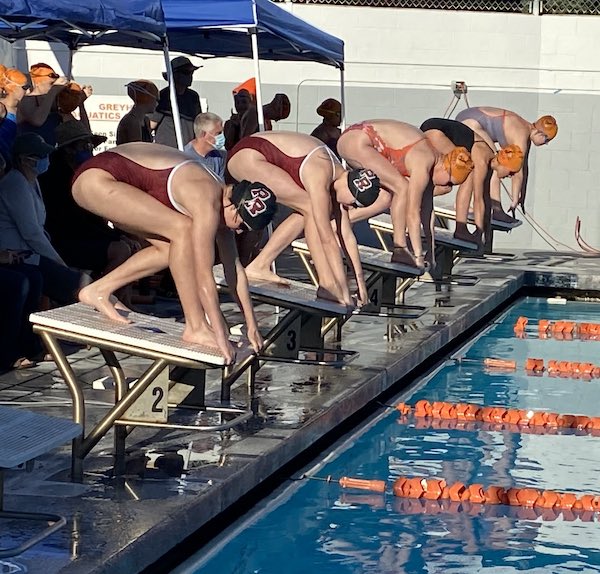 Paso Robles swims against Atascadero High School